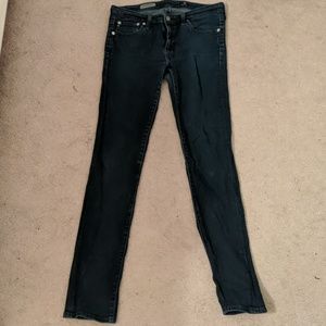 AG Dark wash, slim, straight leg jeans